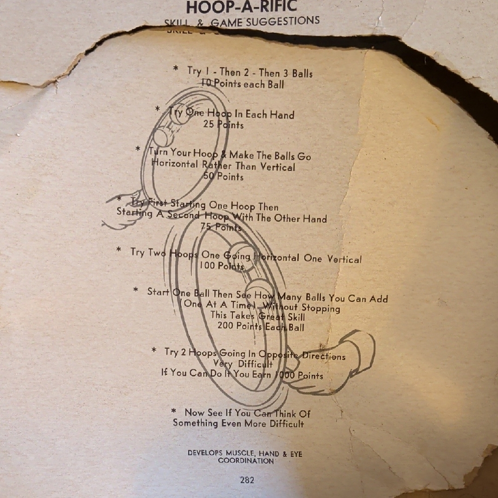 Vintage Hoop-A-Rific spin ball game for 2 - Picture 2 of 6
